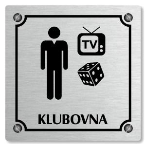 Klubovna, 100x100mm, stříbrná, Kansas